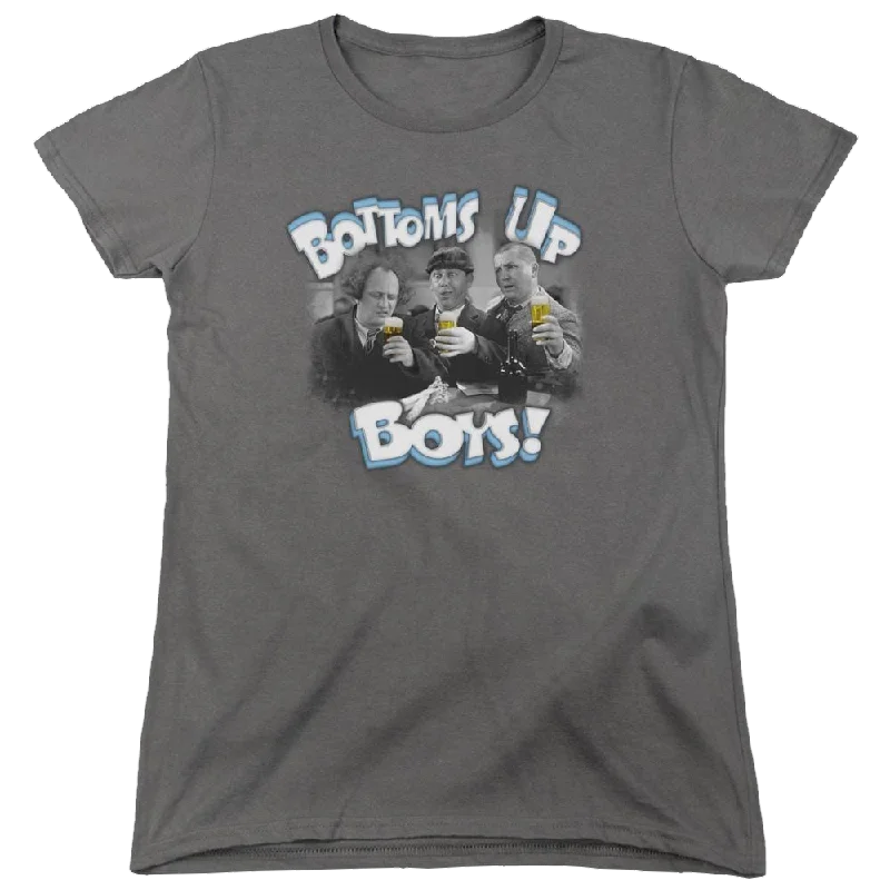 The Three Stooges Bottoms Up Women's T-Shirt-- Layered Multi-layer Single Layer