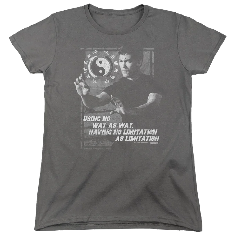 Bruce Lee No Way As A Way - Women's T-Shirt-- Houndstooth Herringbone Solid