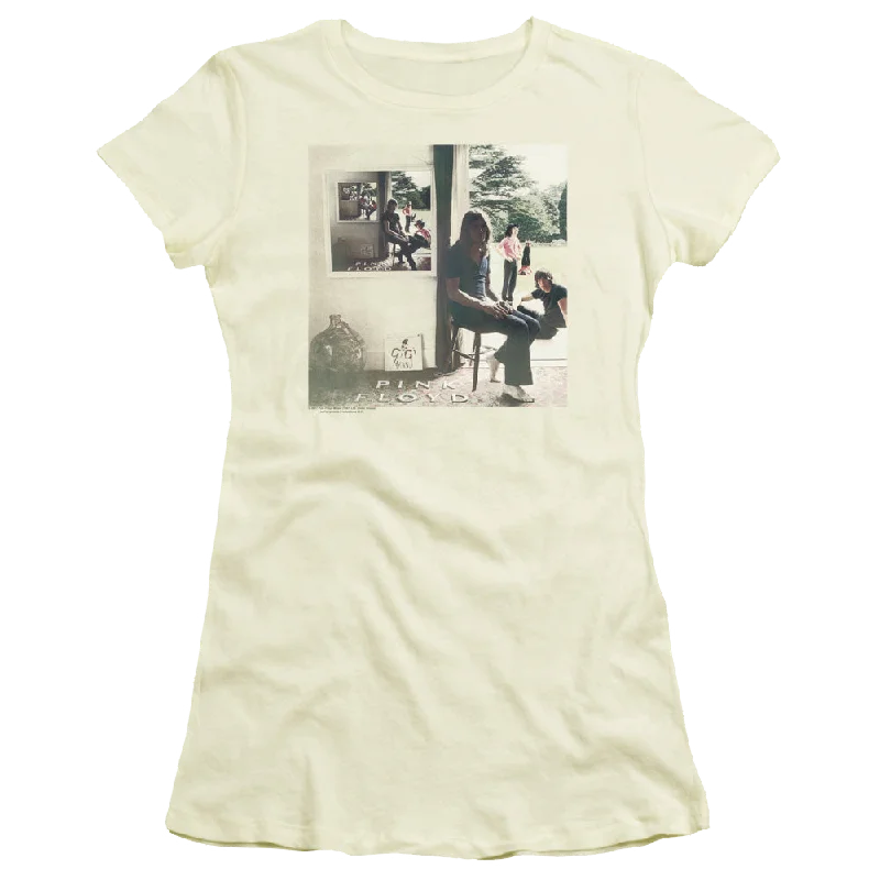 Pink Floyd Ummagumma - Juniors T-Shirt-- Mesh Canvas Denim