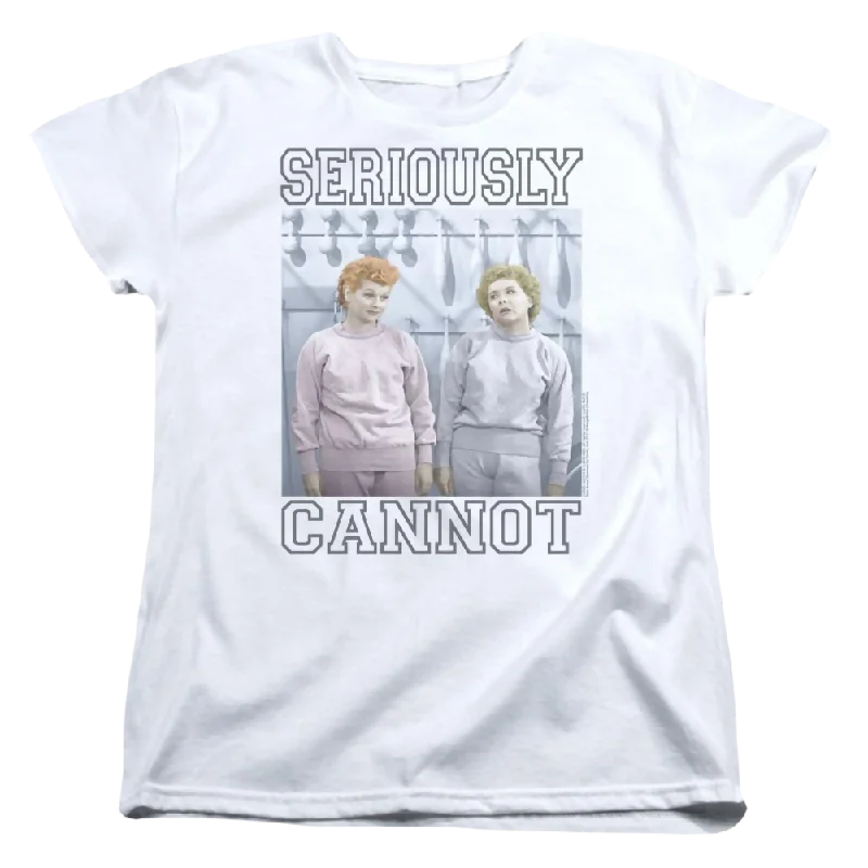 I Love Lucy Seriously Cannot Women's T-Shirt-- Layered Multi-layer Single Layer