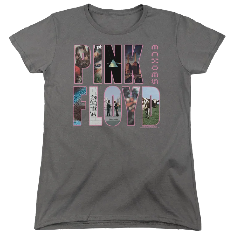 Pink Floyd Cover - Women's T-Shirt-- Ribbed T-Shirt High Neck Heavyweight