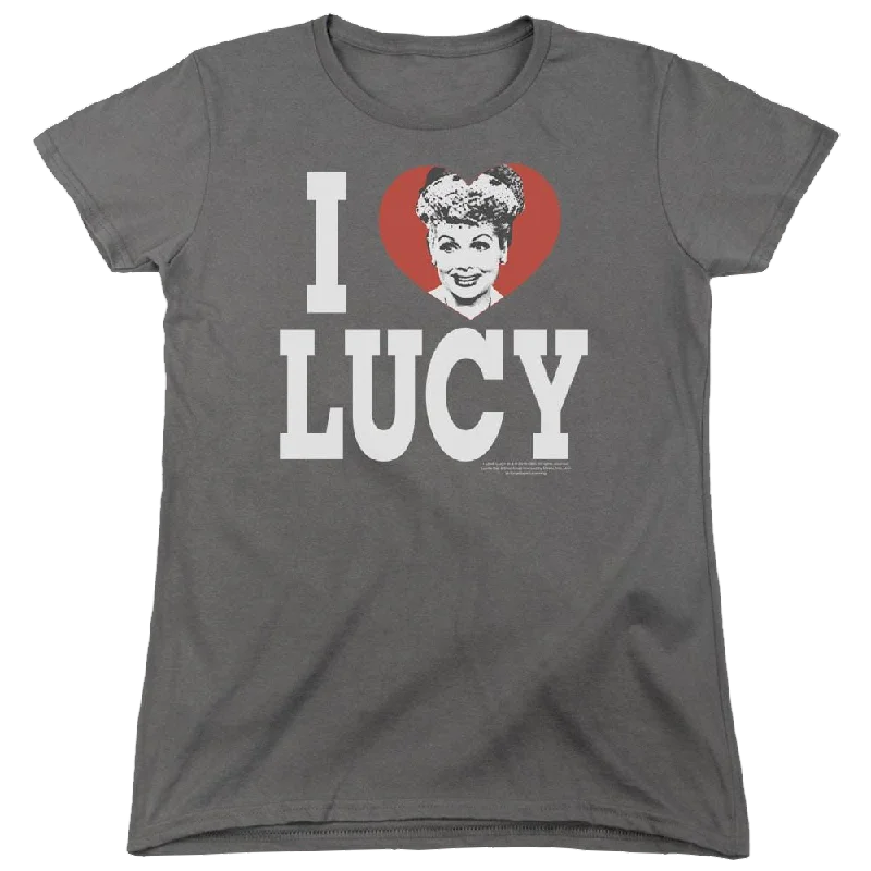 I Love Lucy I Love Lucy Women's T-Shirt-- Collared Crew Neck Turtle Neck