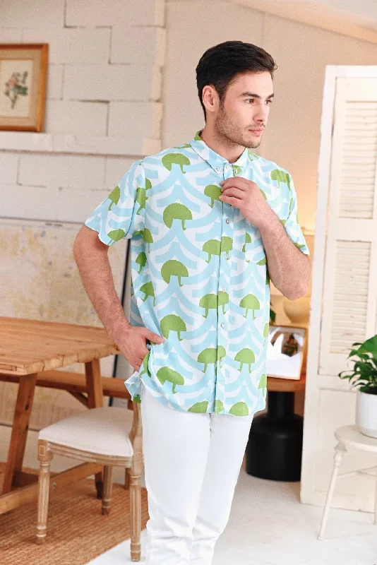The Jumpa Men Batik Shirt - Taiping-- Beaded Sequined Faux Fur