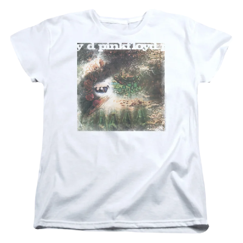 Pink Floyd Saucerful Of Secrets - Women's T-Shirt-- Collared T-Shirt Boat Neck A-Line