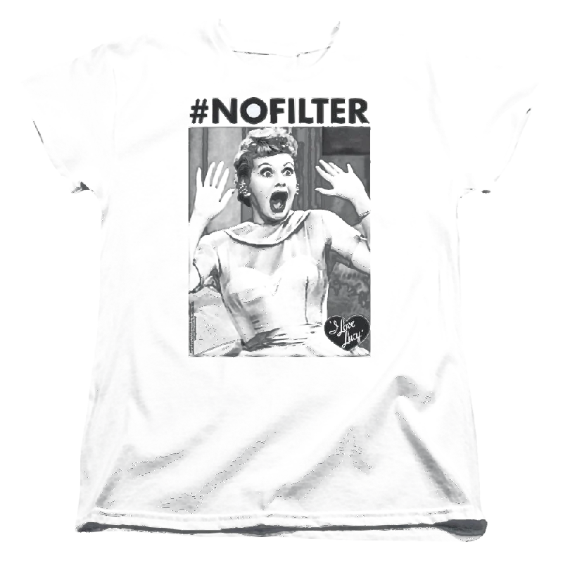 I Love Lucy No Filter Women's T-Shirt-- Rayon Fabric Velvet Fabric Corduroy Fabric