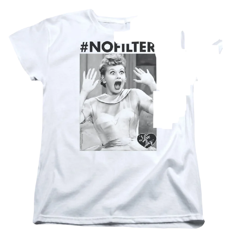 I Love Lucy No Filter - Women's T-Shirt-- Jersey Fabric Tulle Fabric Batik Fabric