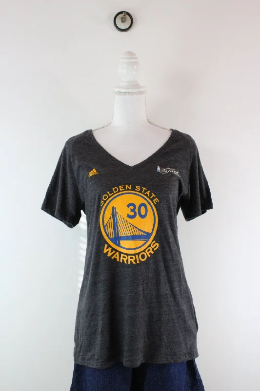 Vintage Golden State Warriors T-Shirt (XL)-- Spandex Blend Rayon Blend Denim Blend
