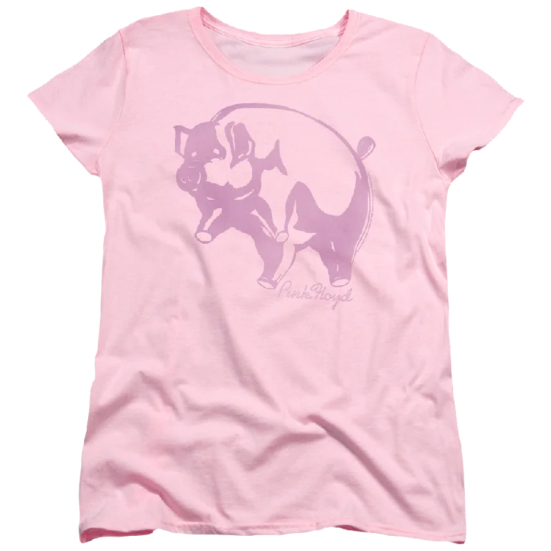 Pink Floyd Pink Animal - Women's T-Shirt-- Satin Blend Silk Blend Wool Blend