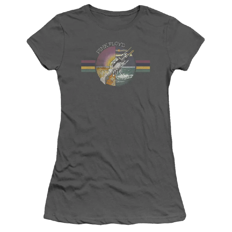 Pink Floyd Welcome To The Machine - Juniors T-Shirt-- Satin Fabric Silk Fabric Chiffon Fabric Pink Floyd Welcome To The Machine - Juniors T-Shirt-- Satin Fabric Silk Fabric Chiffon Fabric