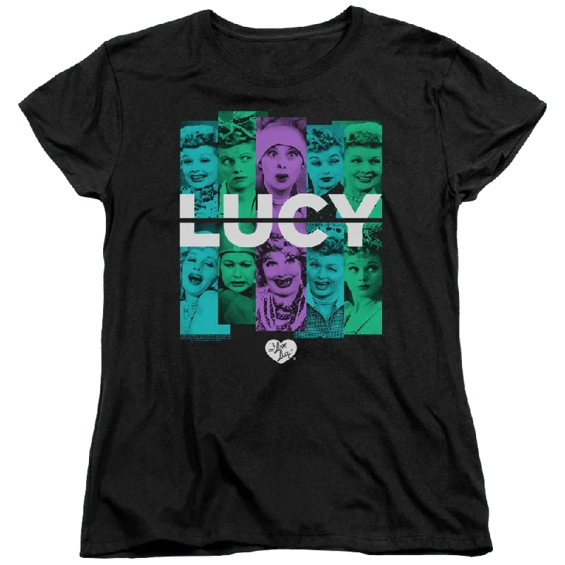 I Love Lucy Shades Of Lucy - Women's T-Shirt-- Graphic T-Shirt Round Neck Polyester