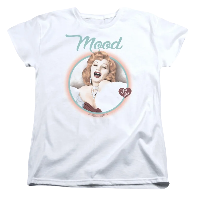 I Love Lucy Mood Women's T-Shirt-- Real Fur Shearling Chenille