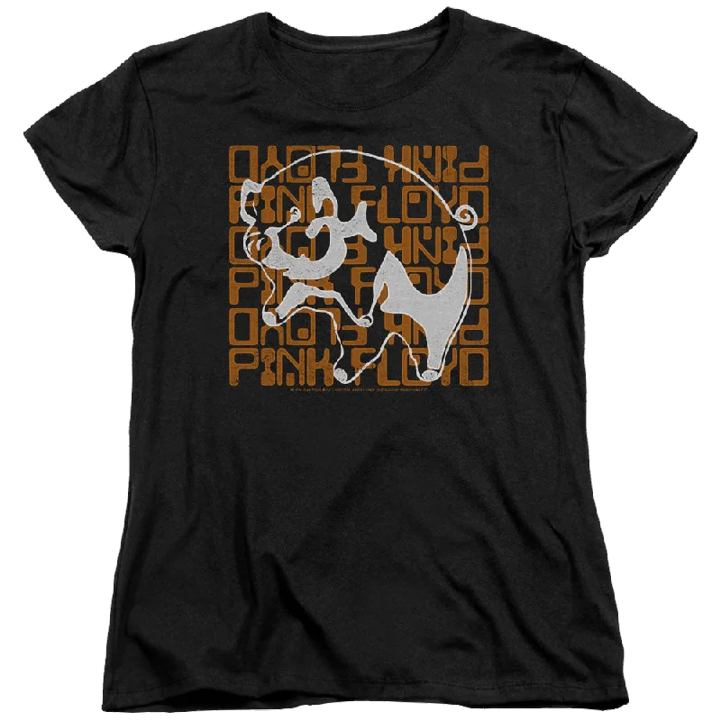 Pink Floyd Pig - Women's T-Shirt-- Front Pockets Side Pockets Patch Pockets