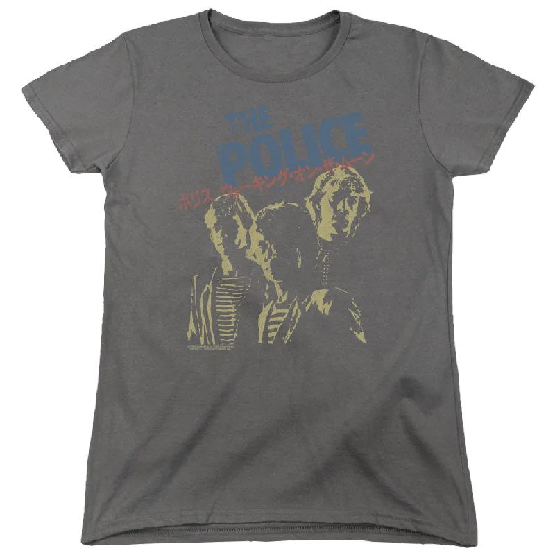 The Police Japanese Poster - Women's T-Shirt-- Mesh Blend Leather Blend Suede Blend