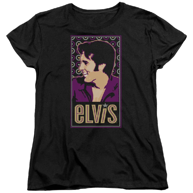 Elvis Presley Elvis Is - Women's T-Shirt-- Mesh Canvas Denim