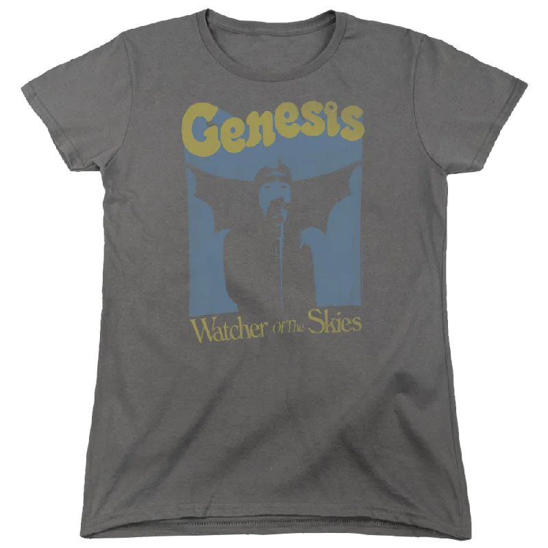 Genesis Watcher Of The Skies - Women's T-Shirt-- Zippered Front Buttoned Front Snap Front