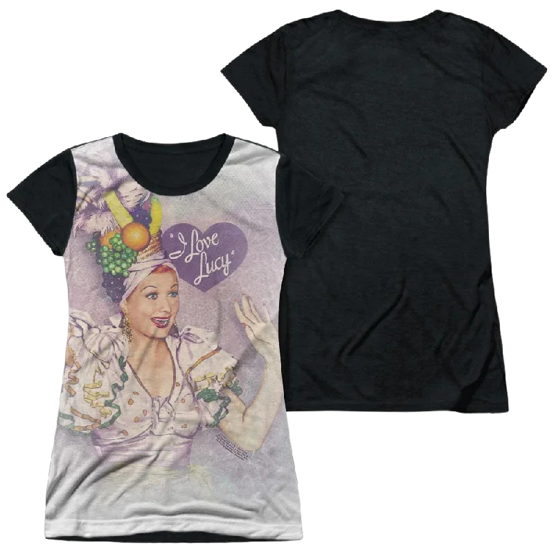 I Love Lucy Rumba Dance Juniors Black Back T-Shirt-- Machine Wash Dry Clean Hand Wash