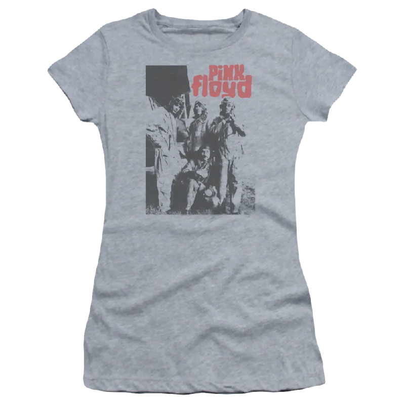 Pink Floyd Point Me At The Sky - Juniors T-Shirt-- V-Neck T-Shirt Long Sleeve Cotton