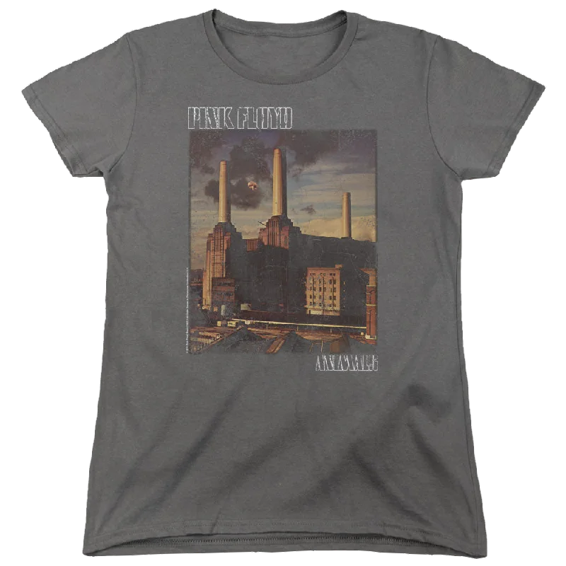 Pink Floyd Faded Animals - Women's T-Shirt-- Asymmetrical Pockets Print
