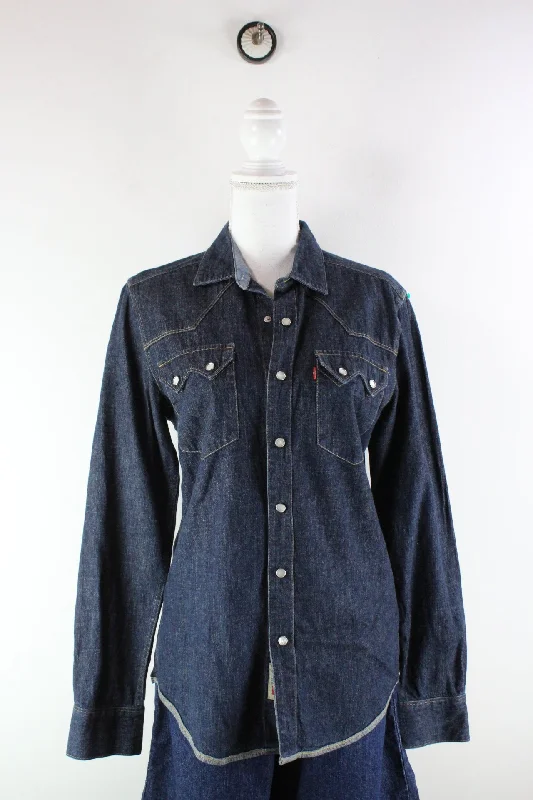 Vintage Levi´s Denim Shirt (S)-- Anti-Shrink Durable Soft