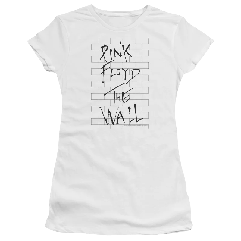 Roger Waters The Wall 2 - Juniors T-Shirt-- Ribbed Striped Patterned