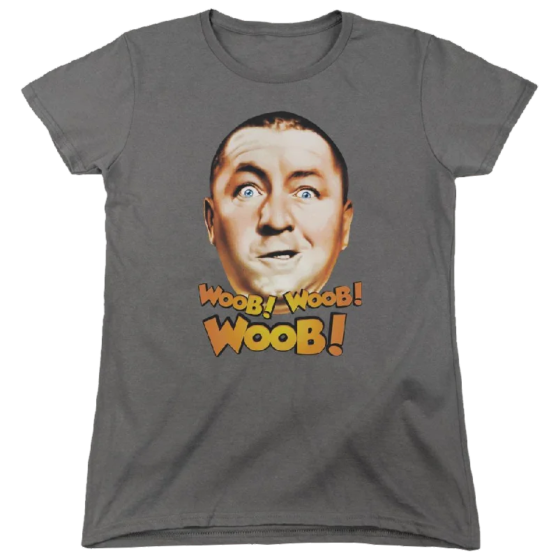 The Three Stooges Woob Woob Woob Women's T-Shirt-- Fleece Fabric Down Fabric Feather Fabric