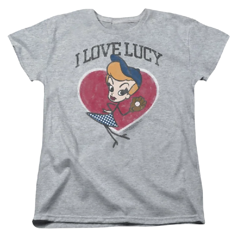 I Love Lucy Baseball Diva - Women's T-Shirt-- Rayon Fabric Velvet Fabric Corduroy Fabric I Love Lucy Baseball Diva - Women's T-Shirt-- Rayon Fabric Velvet Fabric Corduroy Fabric