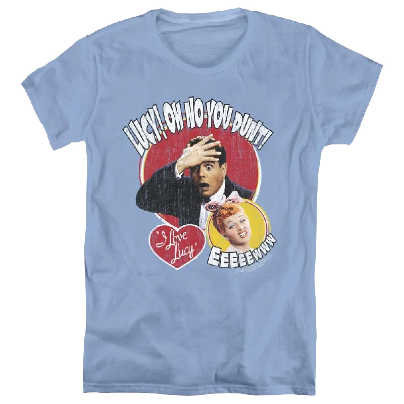I Love Lucy Yelling In Spanish - Women's T-Shirt-- Solid Print Embellished