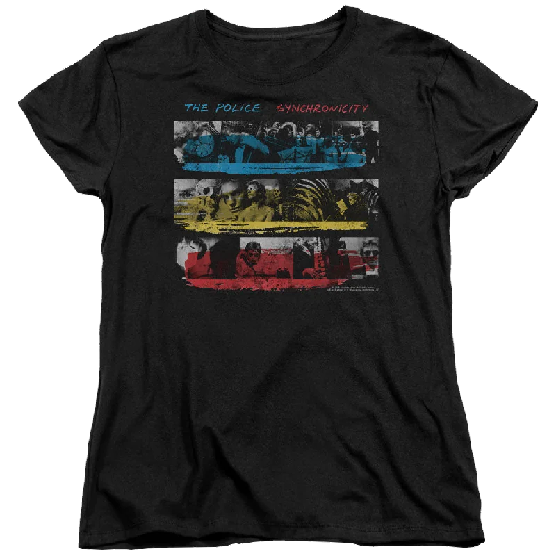 The Police Synchronicity - Women's T-Shirt-- Knit Fabric Woven Fabric Fleece Fabric