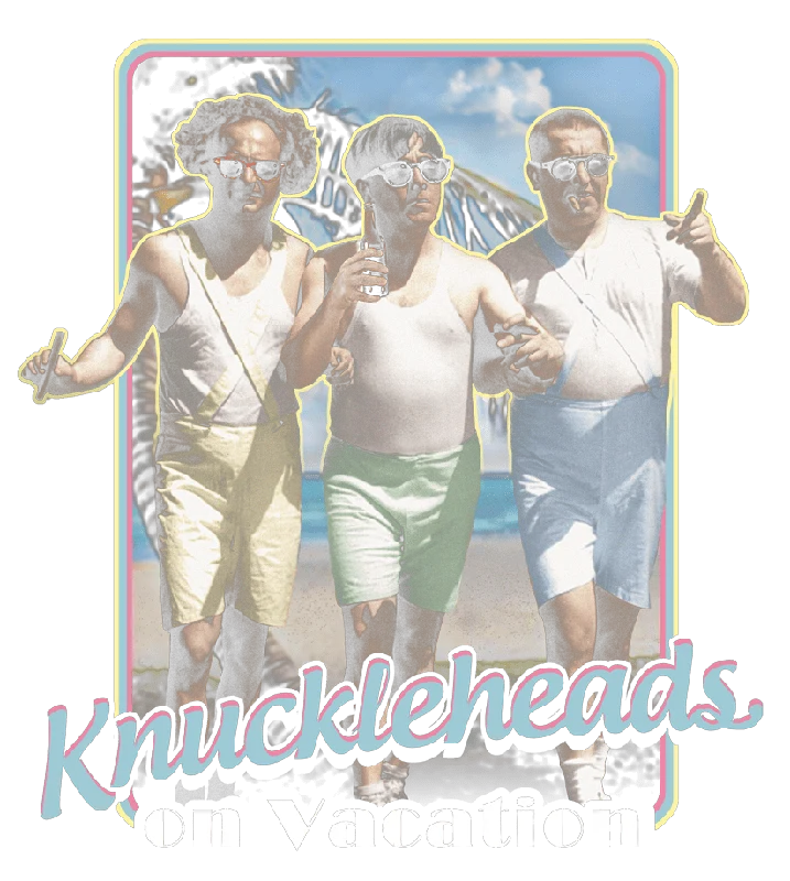 The Three Stooges Knucklesheads On Vacation Women's T-Shirt-- Fashionable Trendy Casual The Three Stooges Knucklesheads On Vacation Women's T-Shirt-- Fashionable Trendy Casual