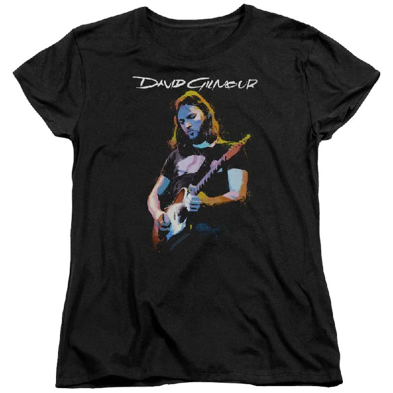 David Gilmour Guitar Gilmour - Women's T-Shirt-- Solid Print Embellished