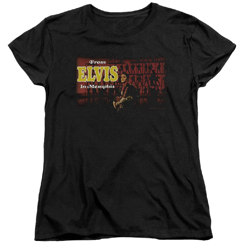 Elvis Presley From Elvis In Memphis - Women's T-Shirt-- Front Pockets Side Pockets Patch Pockets