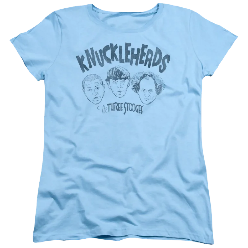 The Three Stooges Knuckleheads Women's T-Shirt-- Nylon Fabric Polyester Fabric Spandex Fabric