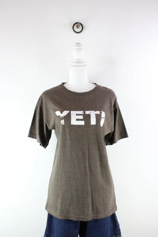 Vintage Yeti T-Shirt (M)-- Knit Fabric Woven Fabric Fleece Fabric