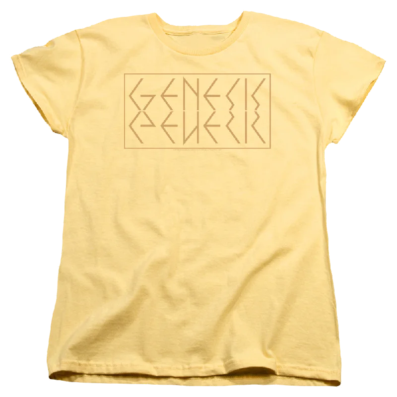 Genesis Mirror Logo - Women's T-Shirt-- Ribbed T-Shirt High Neck Heavyweight