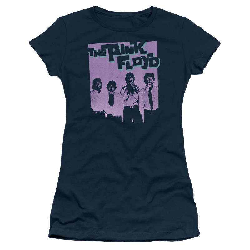 Pink Floyd Paint Box - Juniors T-Shirt-- Terry Blend Velvet Blend Canvas Blend
