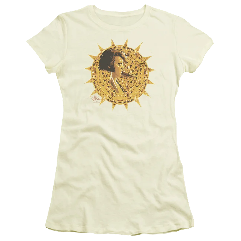 Elvis Presley Sundial - Juniors T-Shirt-- Chenille Blend Fleece Blend Nylon Blend