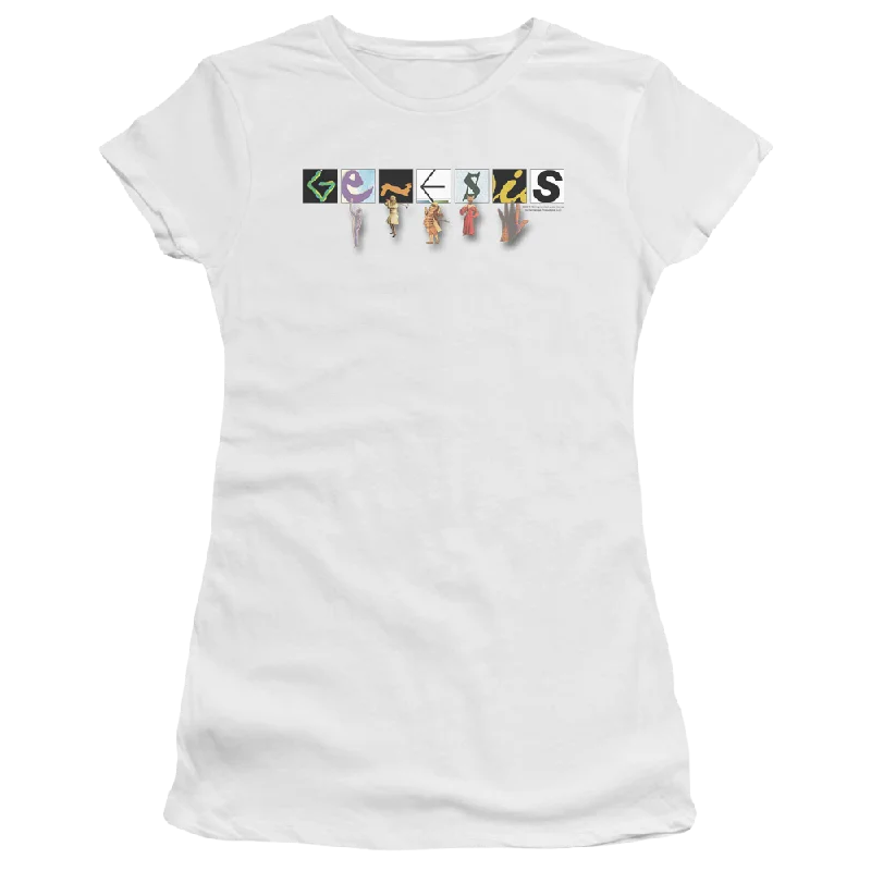 Genesis New Logo - Juniors T-Shirt-- Machine Wash Dry Clean Hand Wash