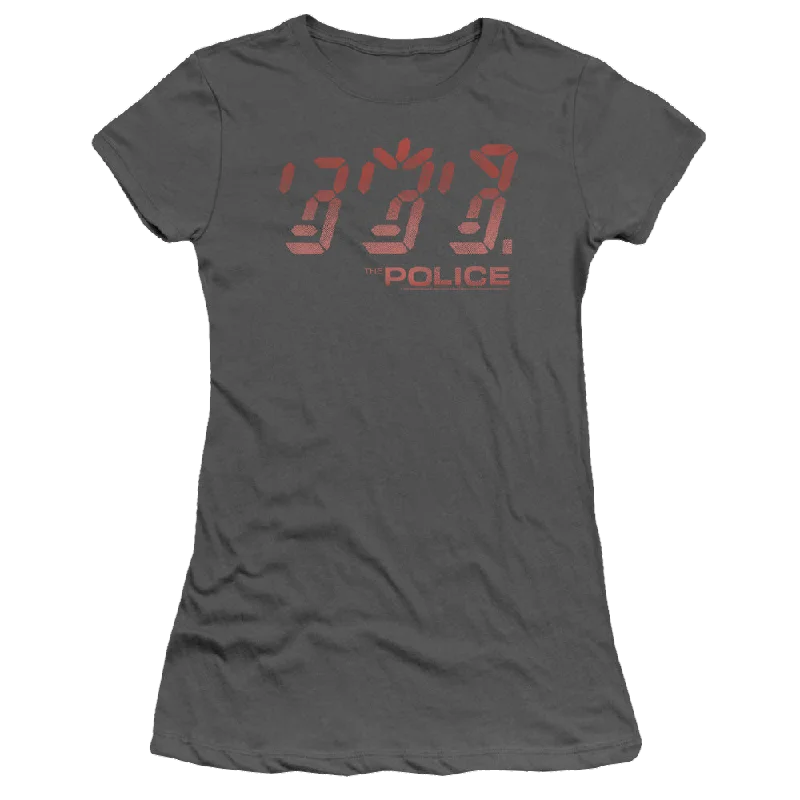 The Police Ghost In The Machine - Juniors T-Shirt-- Polka Dot Checkered Tartan
