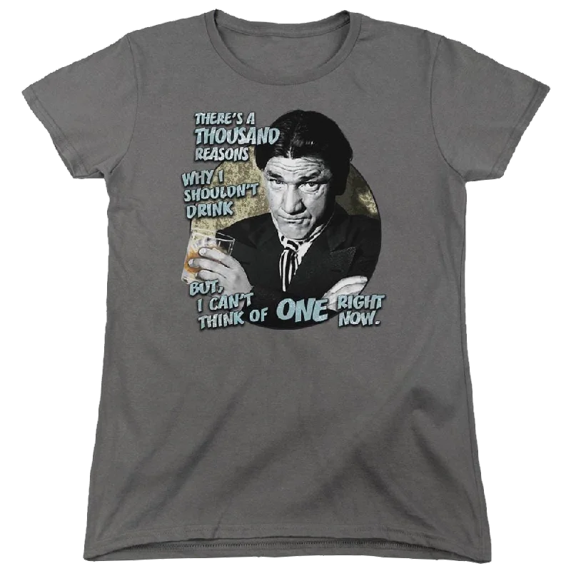The Three Stooges Drink Women's T-Shirt-- Houndstooth Herringbone Solid