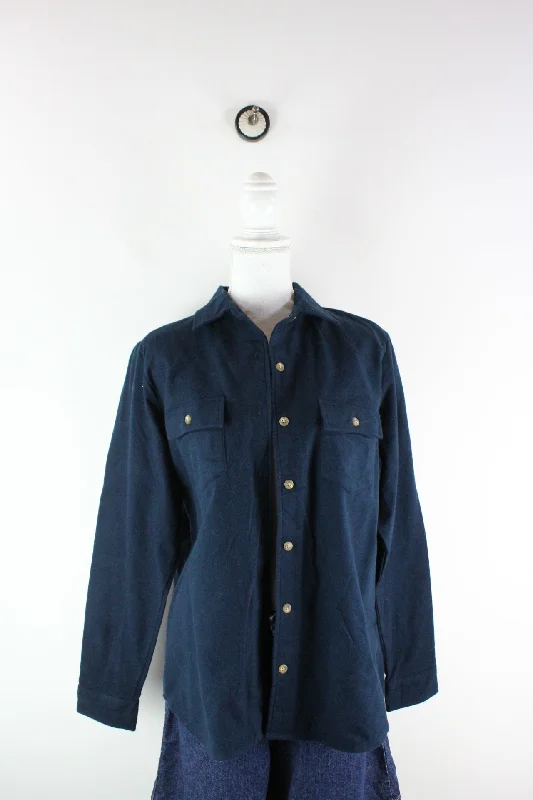 Vintage L.L.Bean Flannel Shirt (M)-- Zippered Buttoned Snapped