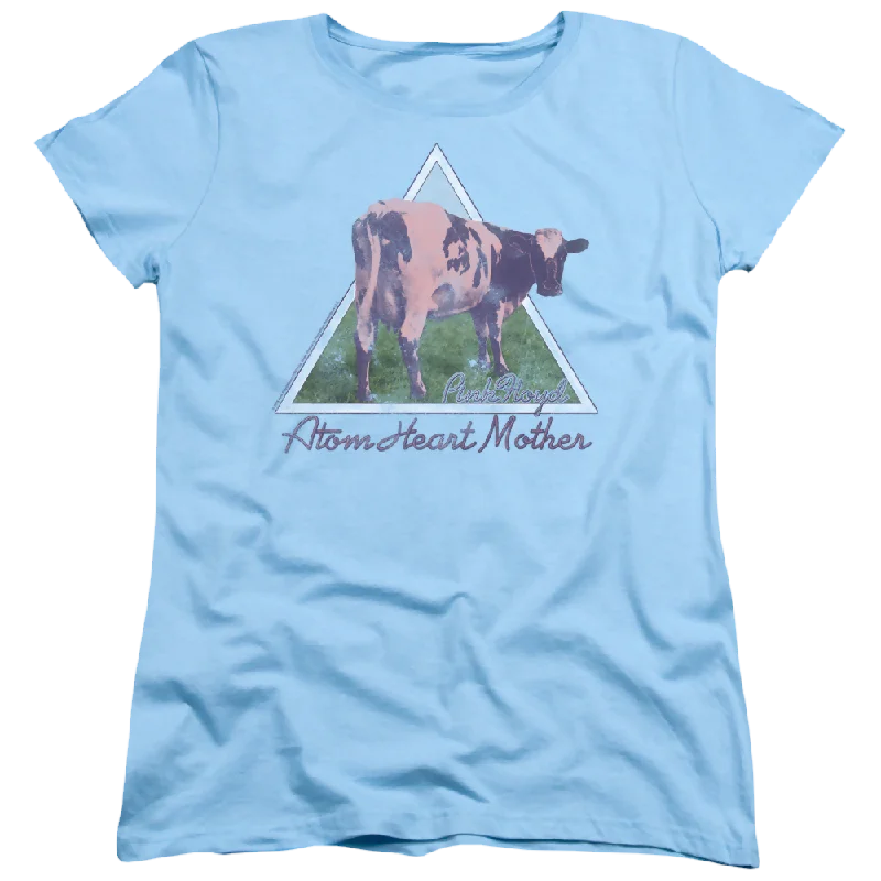 Pink Floyd Atom Mother Heart Pyramid - Women's T-Shirt-- Print Jacquard Patchwork