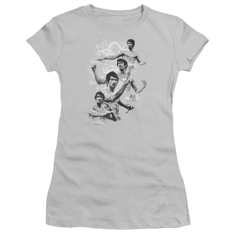 Bruce Lee In Motion - Juniors T-Shirt-- Anti-Pilling Machine Wash Handmade