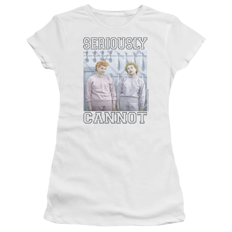 I Love Lucy Seriously Cannot Juniors T-Shirt-- Modern Contemporary Chic