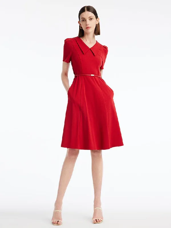Bubble Sleeve Fitted Dress Tunics Hiking breathable