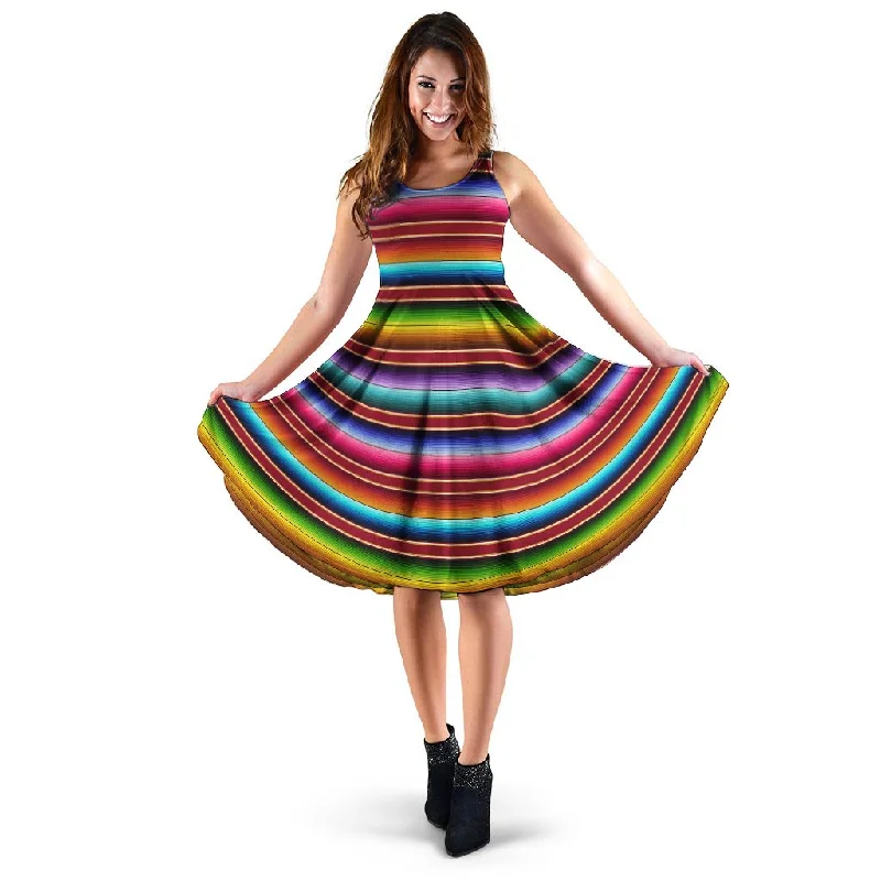 Serape Baja Print Dress Tunics Running lightweight