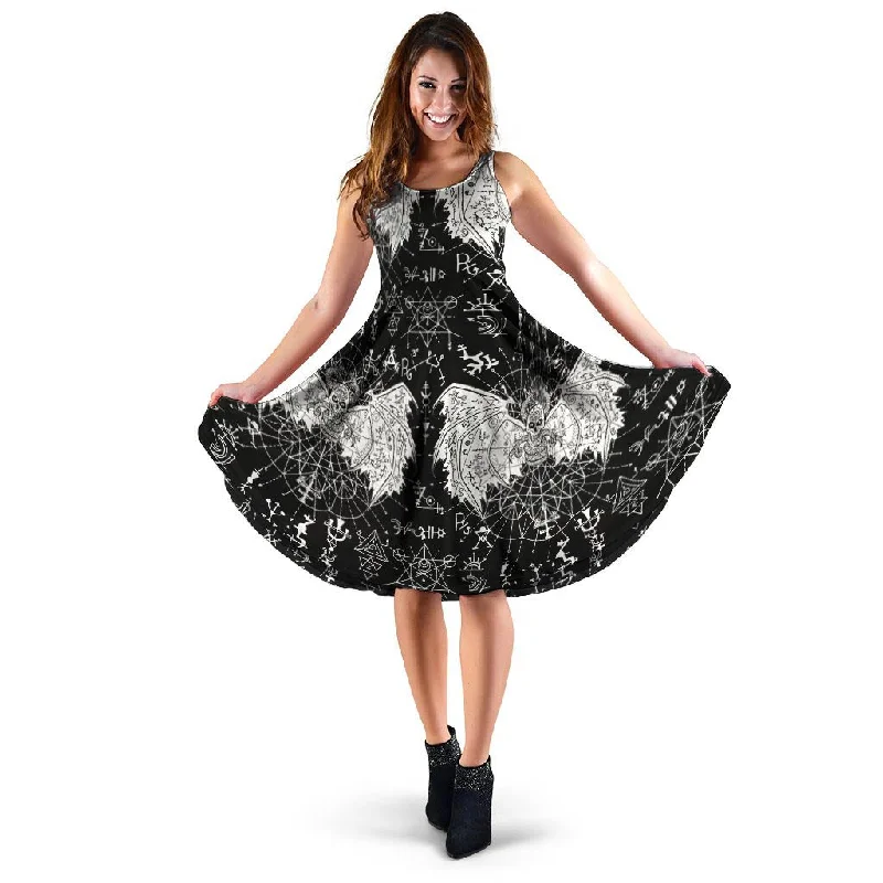 Satanic Demon Gothic Witch Dress Tunics Bridal satin