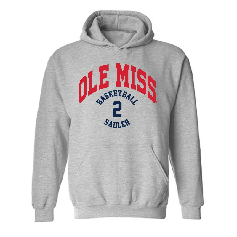 Ole Miss - NCAA Women's Basketball : Tameiya Sadler - Classic Fashion Shersey Hooded Sweatshirt Hoodie with Back Slit Movement Comfort