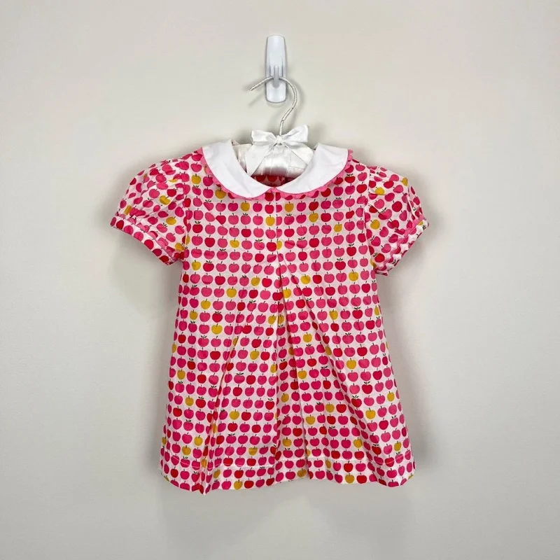 Prim & Proper Girls Collared Apple Dress 18 Months NWT Tunics Chic elegant