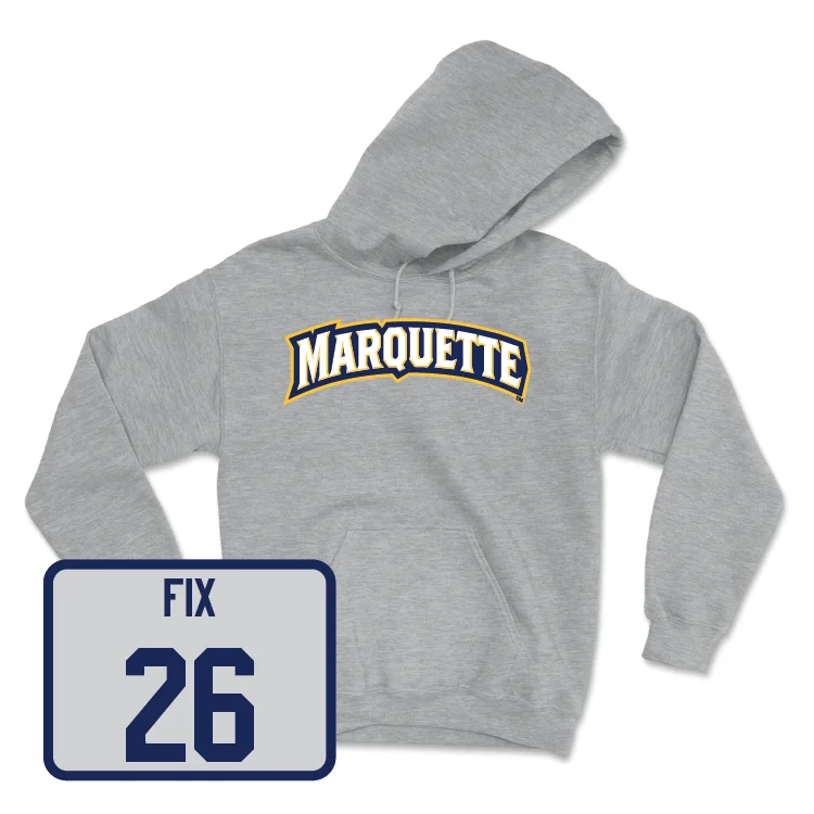 Sport Grey Women's Soccer Wordmark Hoodie - Emily Fix Cotton Hoodie Fleece Lining Warmth