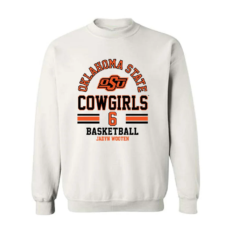 Oklahoma State - NCAA Women's Basketball : Jadyn Wooten - Classic Fashion Shersey Crewneck Sweatshirt Hoodie with Turtle Neck Cozy Winter
